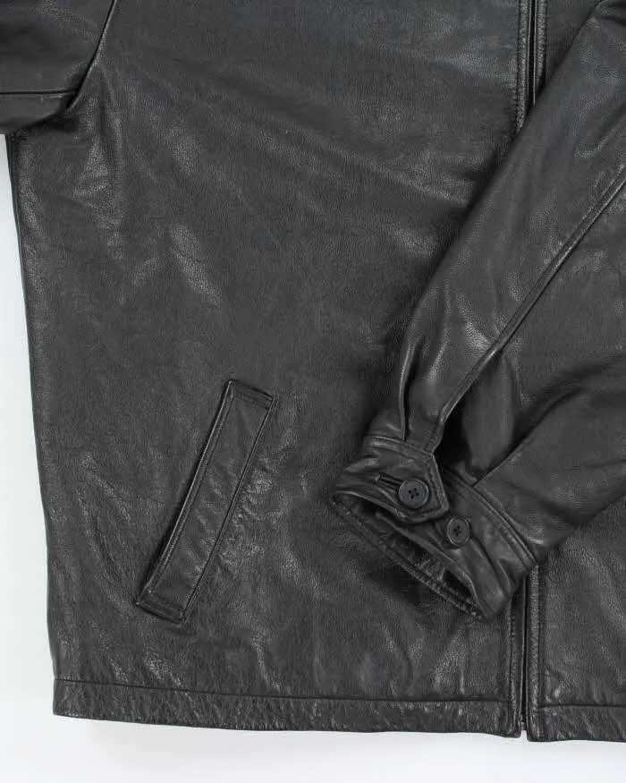 Vintage 2000's GAP Heavyweight Zip Up Leather Jacket - XXL sold by Rokit product image thumbnail 4