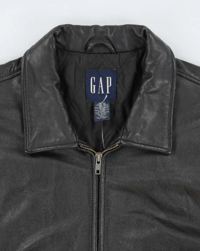 Vintage 2000's GAP Heavyweight Zip Up Leather Jacket - XXL sold by Rokit product image thumbnail 3