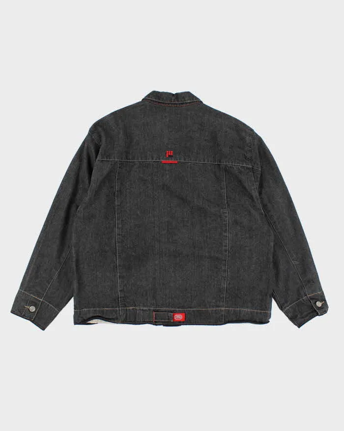 Vintage Y2K Ecko Oversized Dark Grey Wash Denim Jacket - XL sold by Rokit product image thumbnail 2