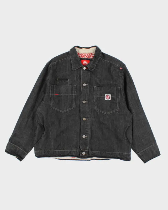 Vintage Y2K Ecko Oversized Dark Grey Wash Denim Jacket - XL sold by Rokit