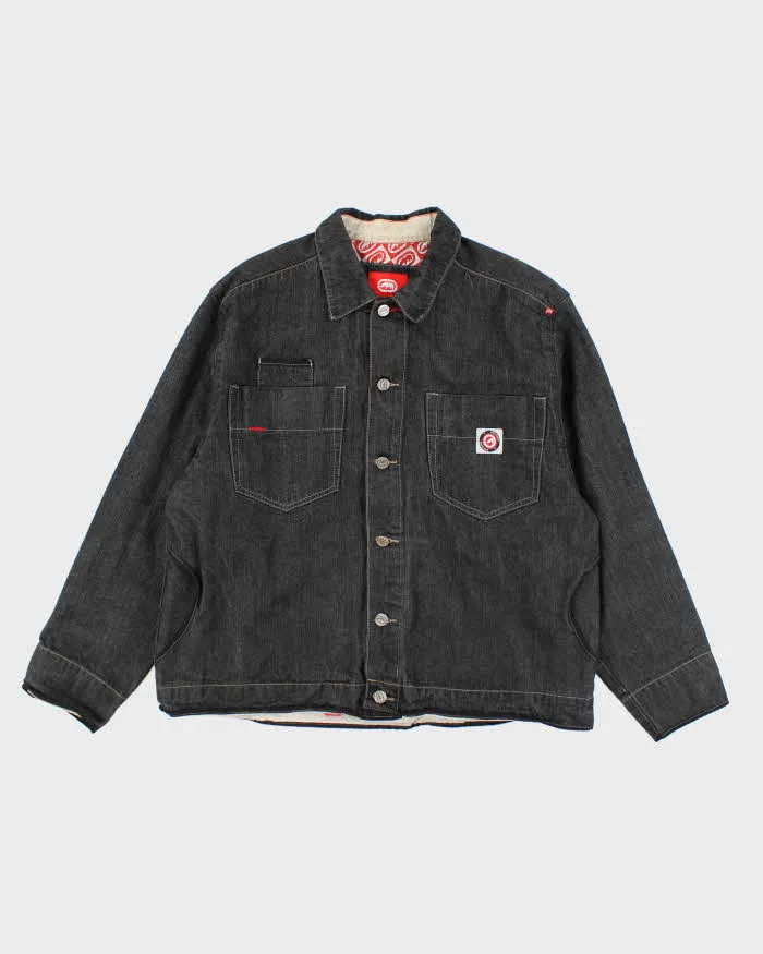 Vintage Y2K Ecko Oversized Dark Grey Wash Denim Jacket - XL sold by Rokit