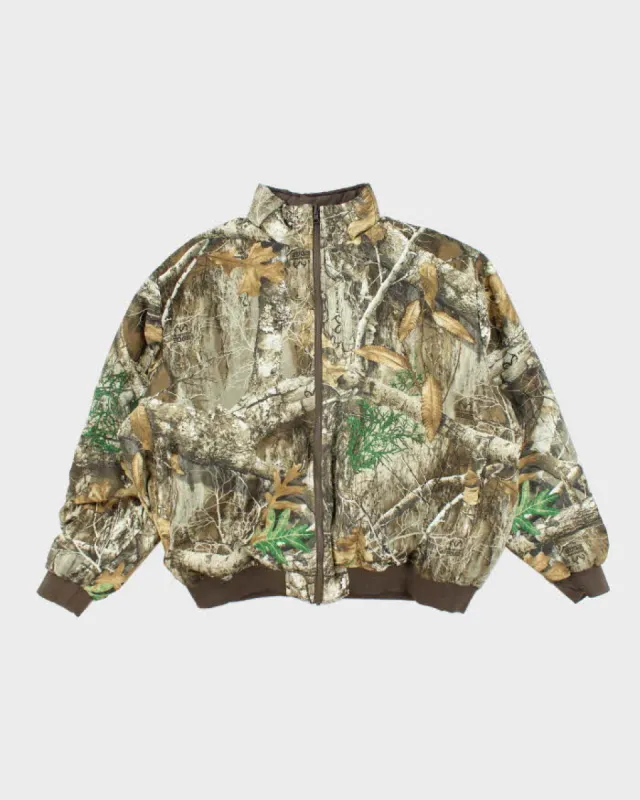 Vintage Y2K Real Tree Camouflage Reversible Insulated Jacket - XXXL sold by Rokit