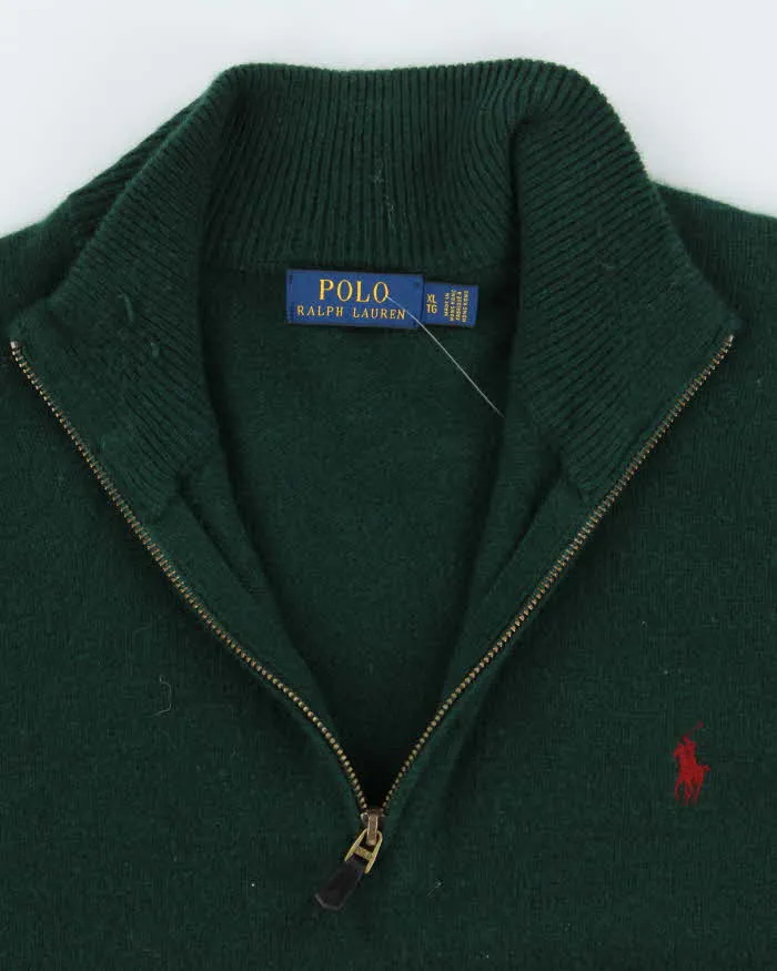 Vintage 2000's Ralph Lauren 1/4 Zip Merino Wool Blend Knit - XL sold by Rokit product image thumbnail 3
