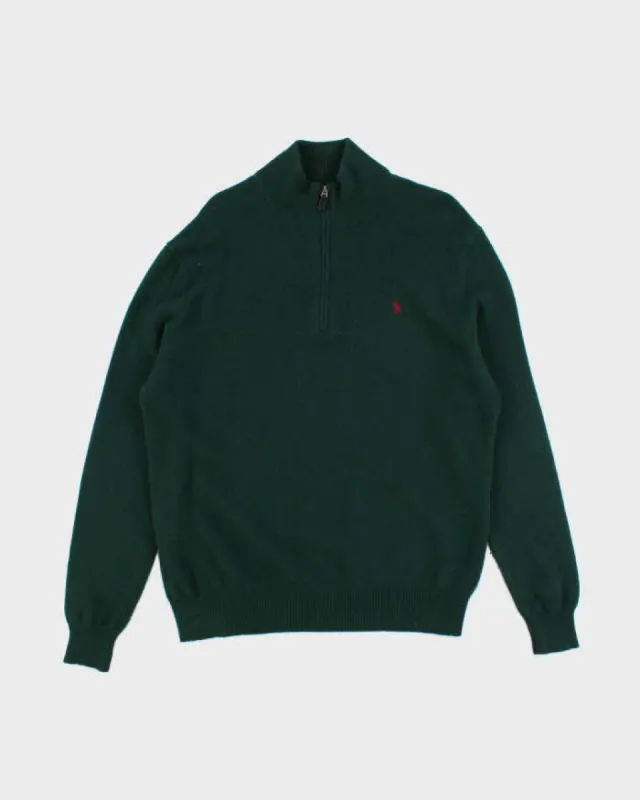 Vintage 2000's Ralph Lauren 1/4 Zip Merino Wool Blend Knit - XL sold by Rokit