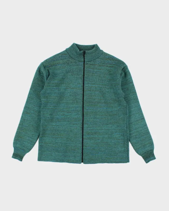 Vintage Pollen Wool Zip-UP Jumper - L made by Rokit