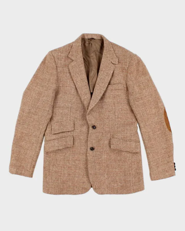 80s Vintage Mens Brown Harris Tweed Blazer - L sold by Rokit