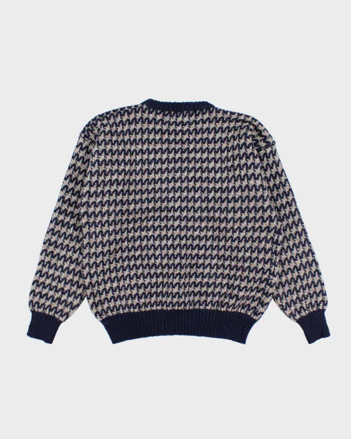 Vintage 80's Patterned Wool Chunky Knit Jumper - L sold by Rokit product image thumbnail 2
