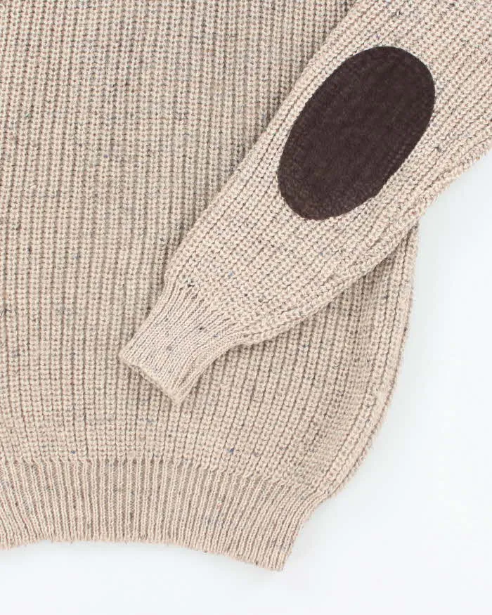 Vintage 80's Aran Crafts Heavyweight Ribbed Wool Knit Jumper - M sold by Rokit product image thumbnail 4
