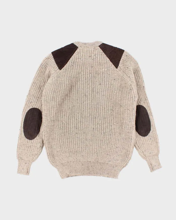 Vintage 80's Aran Crafts Heavyweight Ribbed Wool Knit Jumper - M sold by Rokit product image thumbnail 2