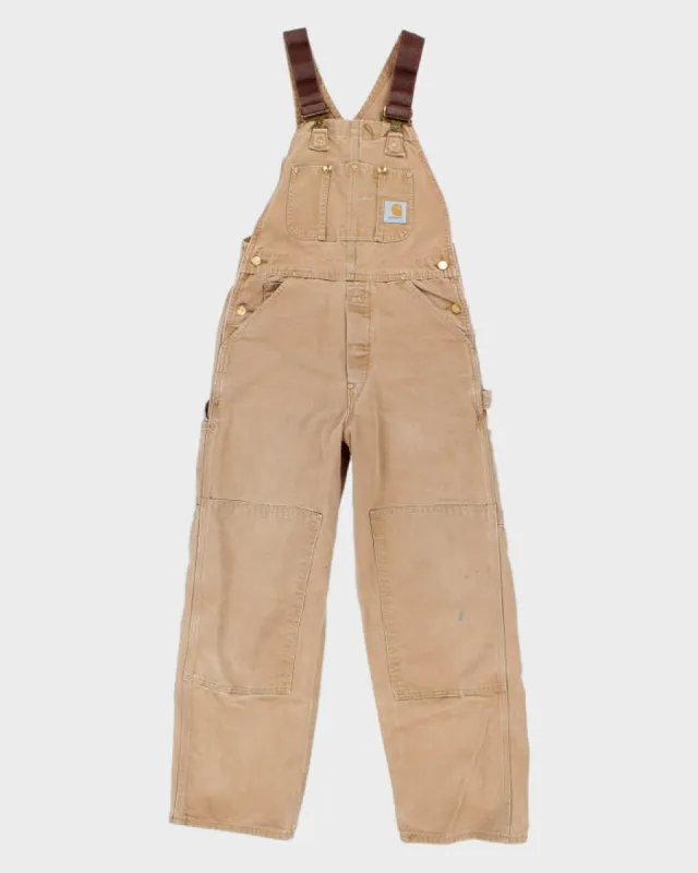 Vintage 80s Carhartt Double Knee Workwear Dungarees - W30 L30 sold by Rokit