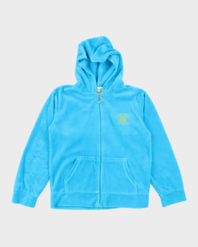 Vintage Y2K Juicy Couture Embroidered Textured Zip Up Hoodie - XL sold by Rokit