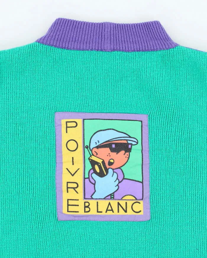 Vintage 90's Poivre Blanc Block Colour Chunky Knit Jumper - L sold by Rokit product image thumbnail 4