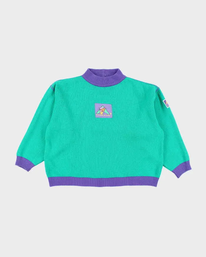 Vintage 90's Poivre Blanc Block Colour Chunky Knit Jumper - L sold by Rokit