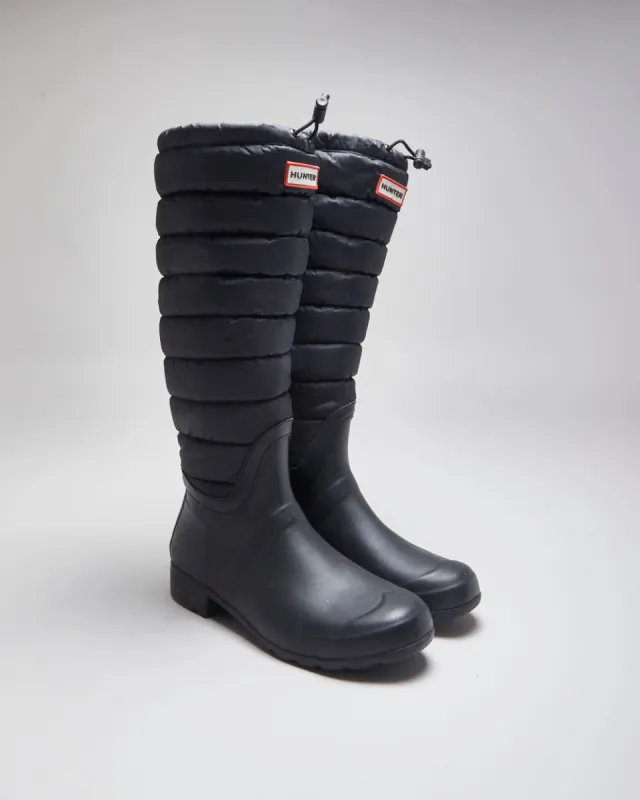 Vintage Women's Hunter Puffer Insulated Rubber Welly Boots - UK 7 sold by Rokit