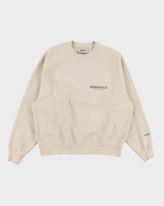 Essentials Small Spell Out Heavyweight Sweatshirt - S sold by Rokit