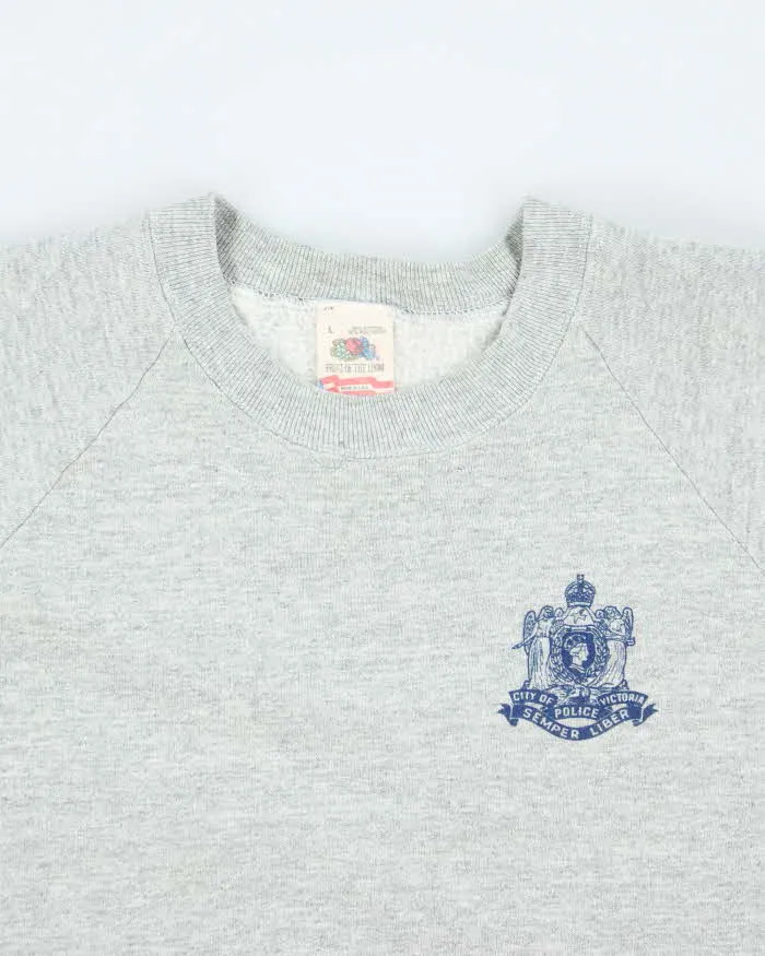 Vintage 90's Fruit of the Loom Victoria Police Sweatshirt - L sold by Rokit product image thumbnail 3