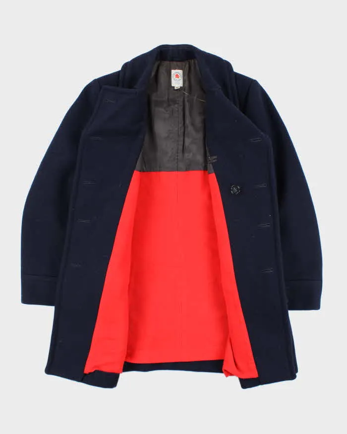 Vintage 80's Heavyweight Wool Long Pea Coat - L sold by Rokit product image thumbnail 5