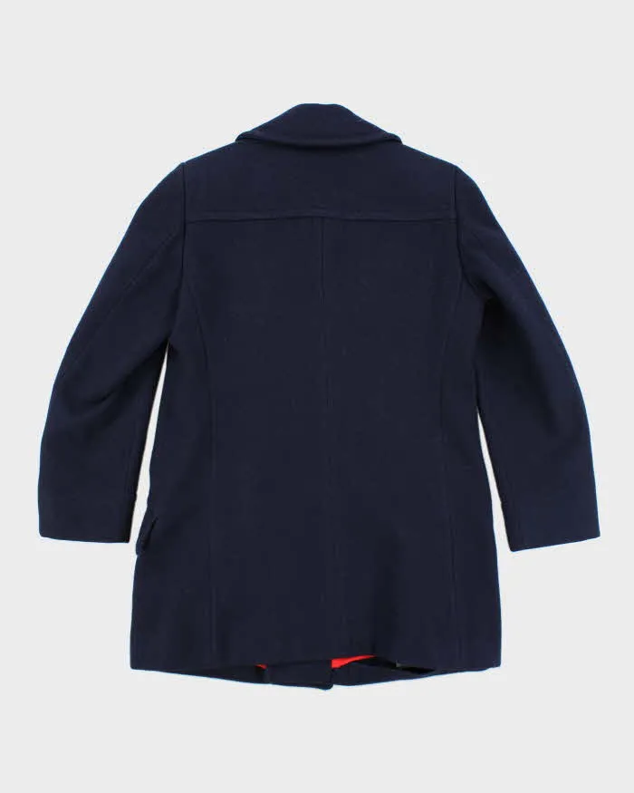 Vintage 80's Heavyweight Wool Long Pea Coat - L sold by Rokit product image thumbnail 2