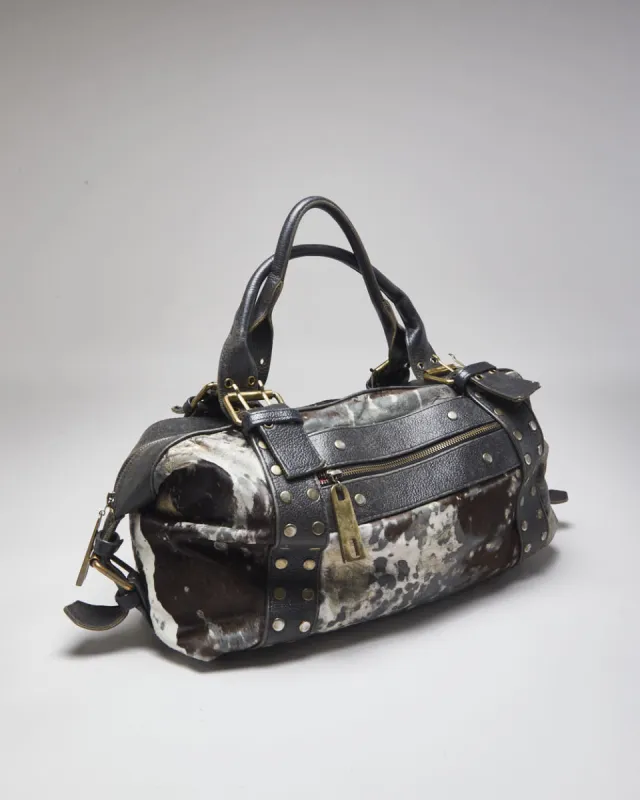 Aneta Leather Studded Handbag sold by Rokit