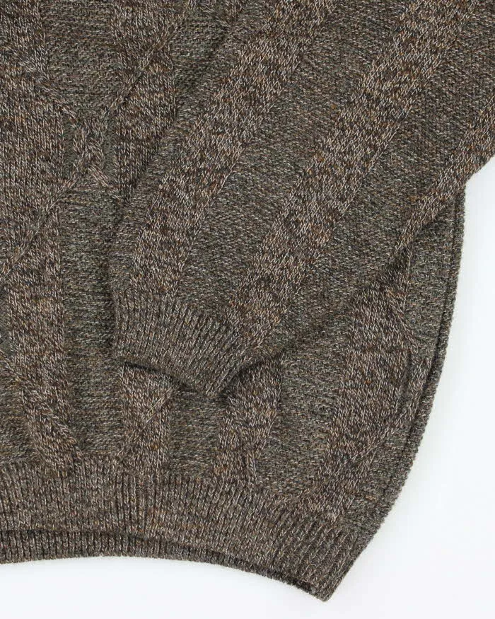 Vintage 90's Pierre Cardin Chunky Oversized 1/4 Button Knit Jumper - XL sold by Rokit product image thumbnail 4