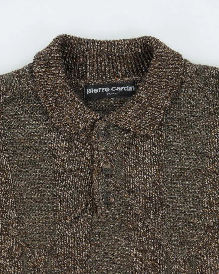 Vintage 90's Pierre Cardin Chunky Oversized 1/4 Button Knit Jumper - XL sold by Rokit product image thumbnail 3