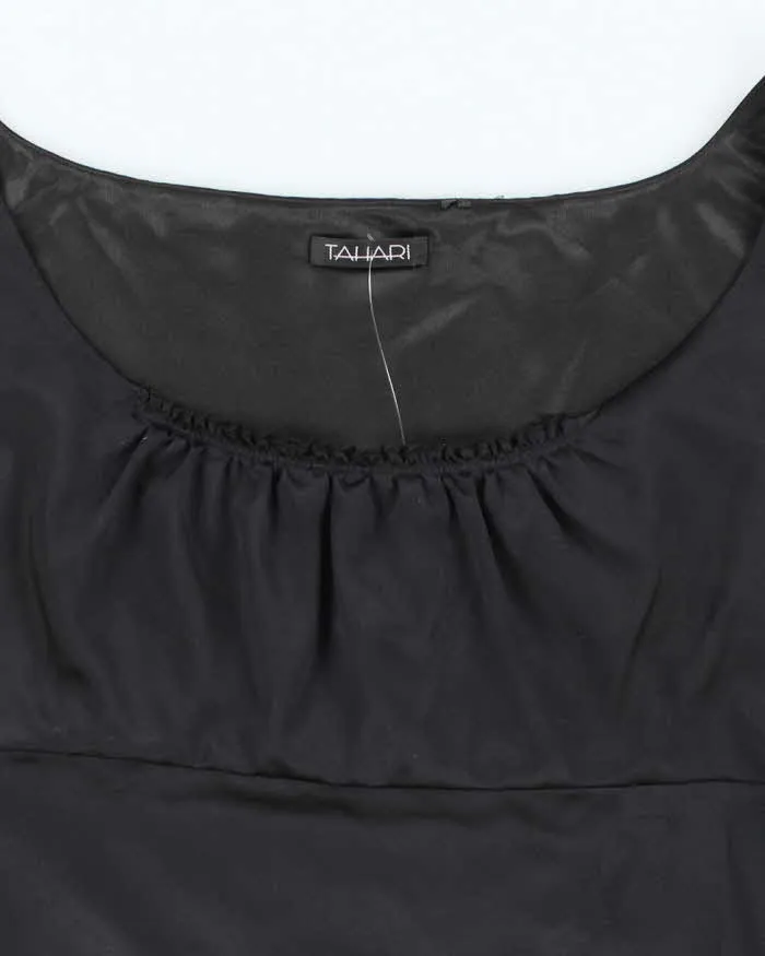 Y2k 00s Tahari Black Satin Cami - M sold by Rokit product image thumbnail 3