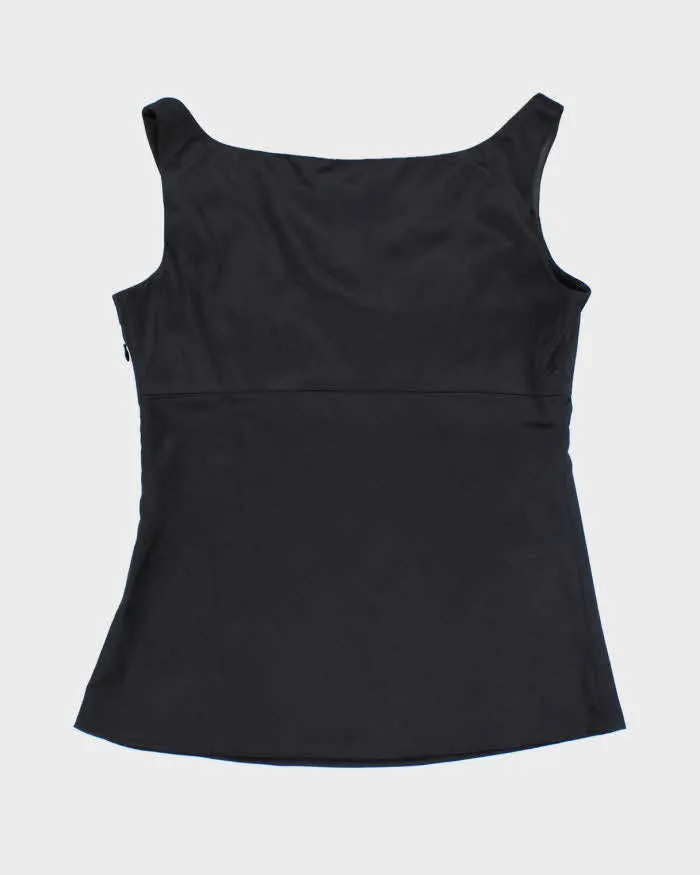 Y2k 00s Tahari Black Satin Cami - M sold by Rokit product image thumbnail 2