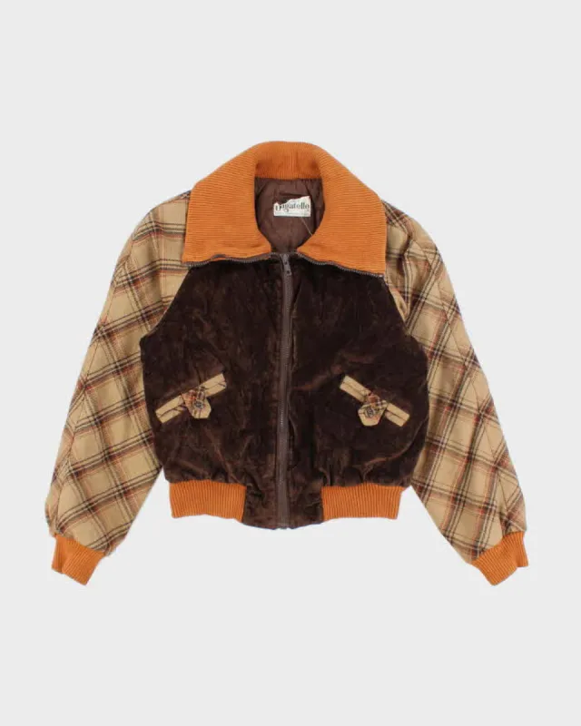 Vintage 70's Women's Cropped Insulated Bomber Jacket - M sold by Rokit