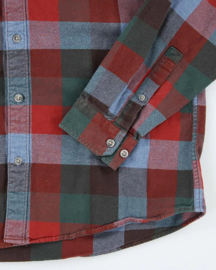 Vintage Eddie Bauer Heavyweight Plaid Flannel Shirt - L sold by Rokit product image thumbnail 4