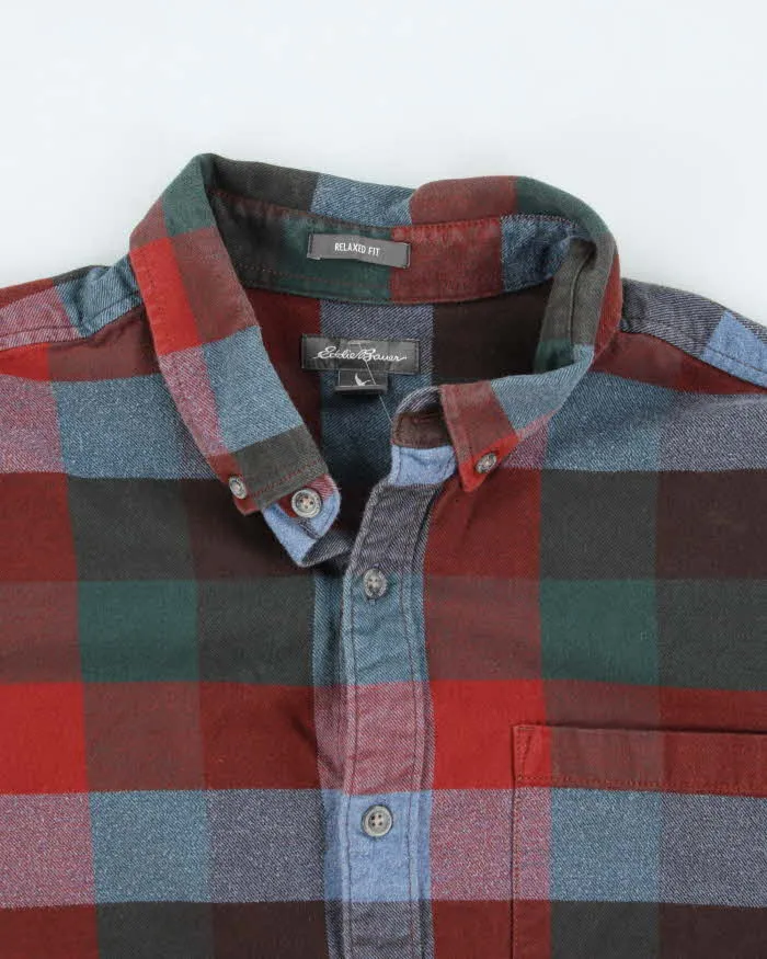 Vintage Eddie Bauer Heavyweight Plaid Flannel Shirt - L sold by Rokit product image thumbnail 3