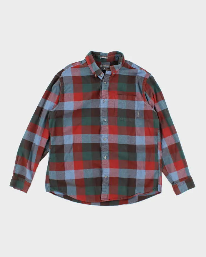 Vintage Eddie Bauer Heavyweight Plaid Flannel Shirt - L sold by Rokit