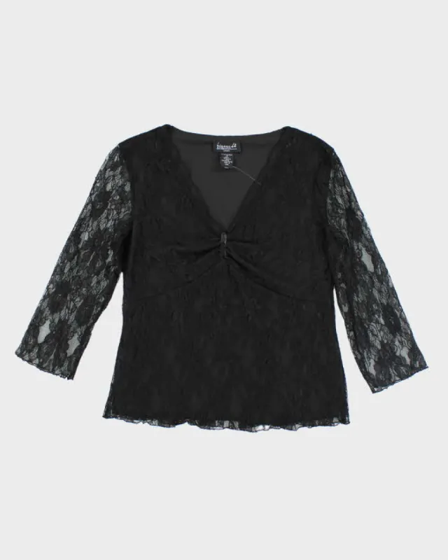 Y2k 00s B.i.y.a.y.c.d.a Lace Top - M sold by Rokit