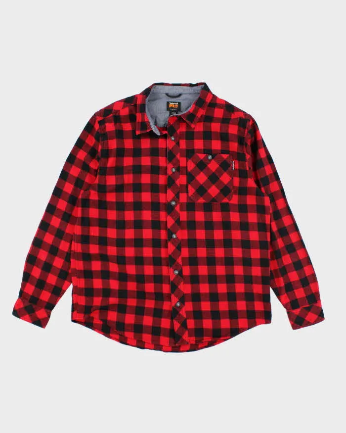 Vintage 2000's Timberland Pro Button Up Flannel Shirt - L sold by Rokit