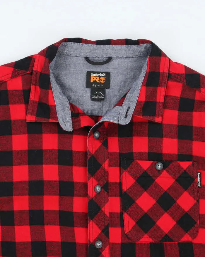 Vintage 2000's Timberland Pro Button Up Flannel Shirt - L sold by Rokit product image thumbnail 3