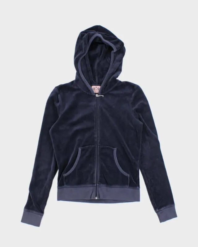 Vintage Y2K Juicy Couture Sequin Graphic Zip Up Hoodie - S sold by Rokit