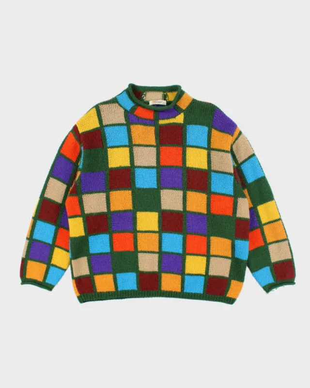 Vintage Sonneur Multi Coloured Wool Jumper - M sold by Rokit