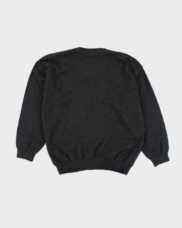 Vintage 80's Grandius Patterned Merino Wool Blend Knit Jumper - L sold by Rokit product image thumbnail 2