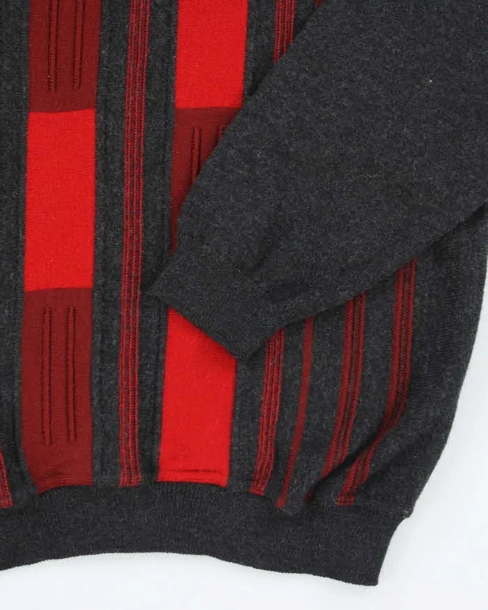 Vintage 80's Grandius Patterned Merino Wool Blend Knit Jumper - L sold by Rokit product image thumbnail 4