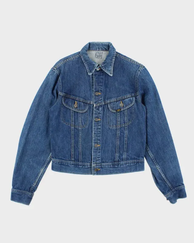 Vintage 90's Lee Dark Wash Faded Denim Jacket - S sold by Rokit
