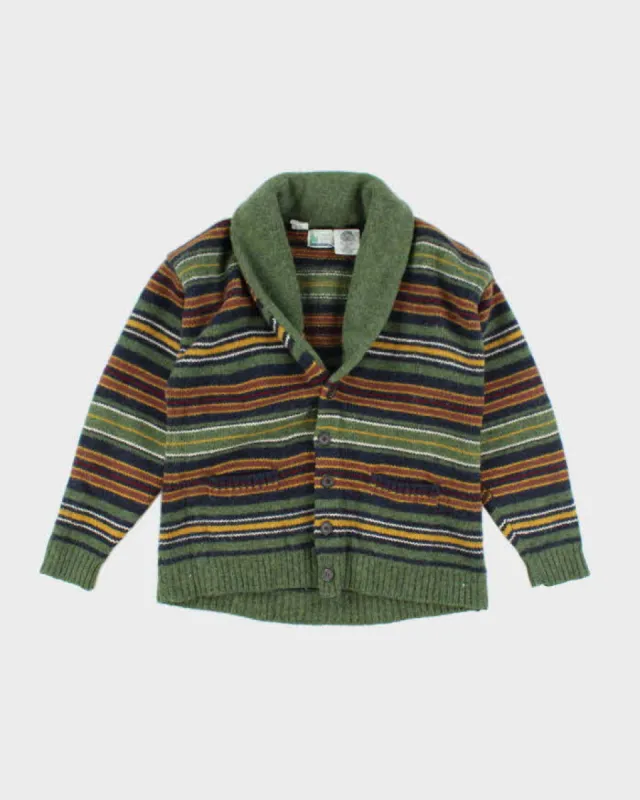 Vintage Great Lakes Wool Striped Cardigan - L sold by Rokit