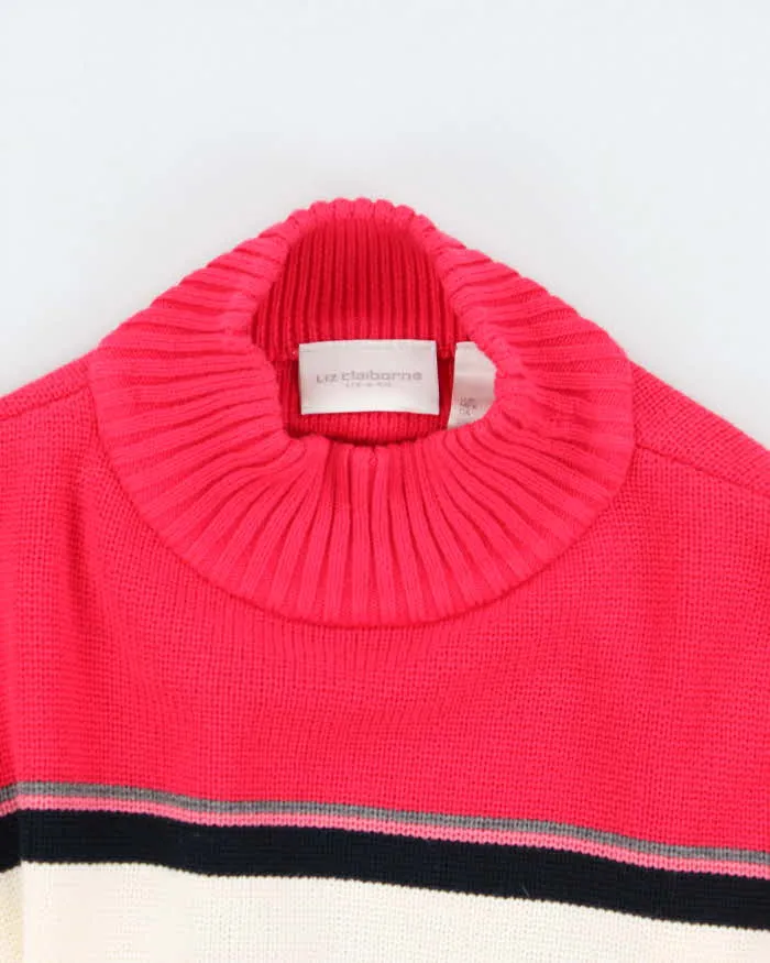 Y2k 00s Liza Claiborne Pink Knit Jumper - L sold by Rokit product image thumbnail 3