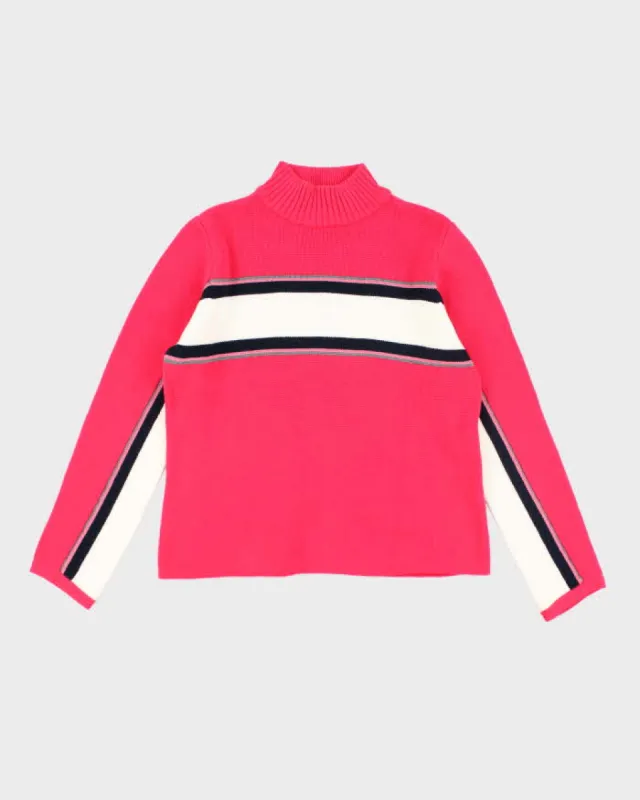 Y2k 00s Liza Claiborne Pink Knit Jumper - L sold by Rokit