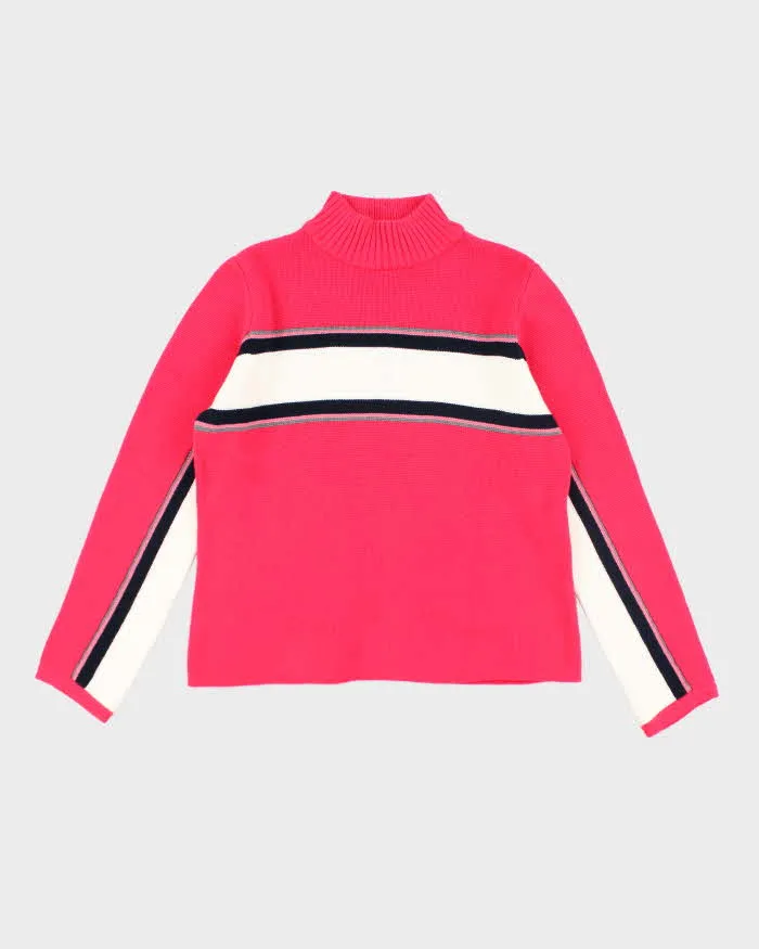 Y2k 00s Liza Claiborne Pink Knit Jumper - L sold by Rokit