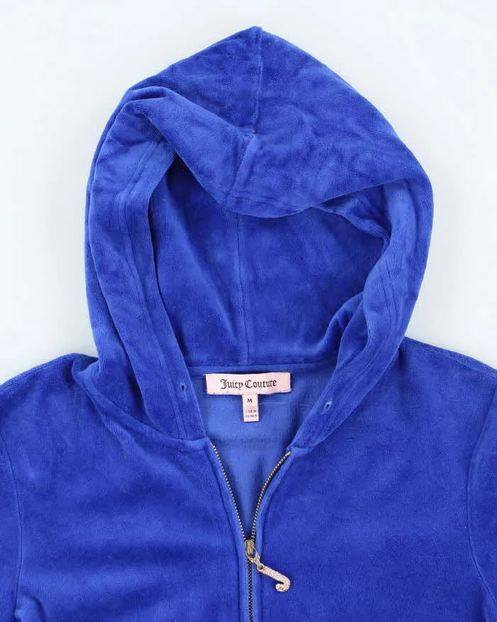 Juicy Couture Blue Zip-Up Hoodie - M sold by Rokit product image thumbnail 3