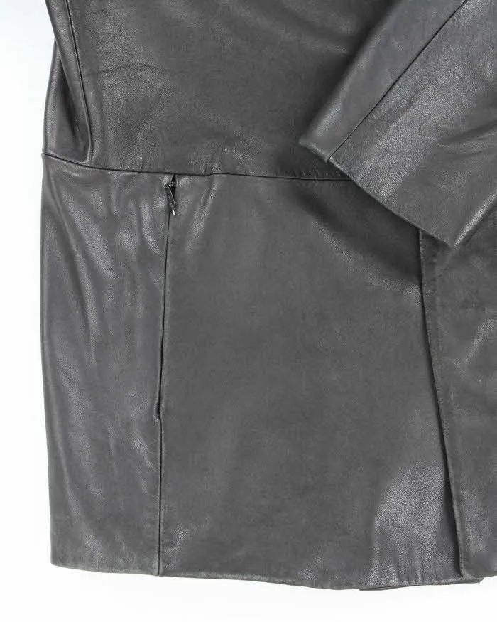 Vintage 90's Danier Heavyweight Snap Button Leather Jacket - L sold by Rokit product image thumbnail 4