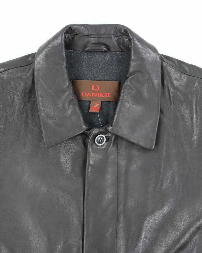 Vintage 90's Danier Heavyweight Snap Button Leather Jacket - L sold by Rokit product image thumbnail 3