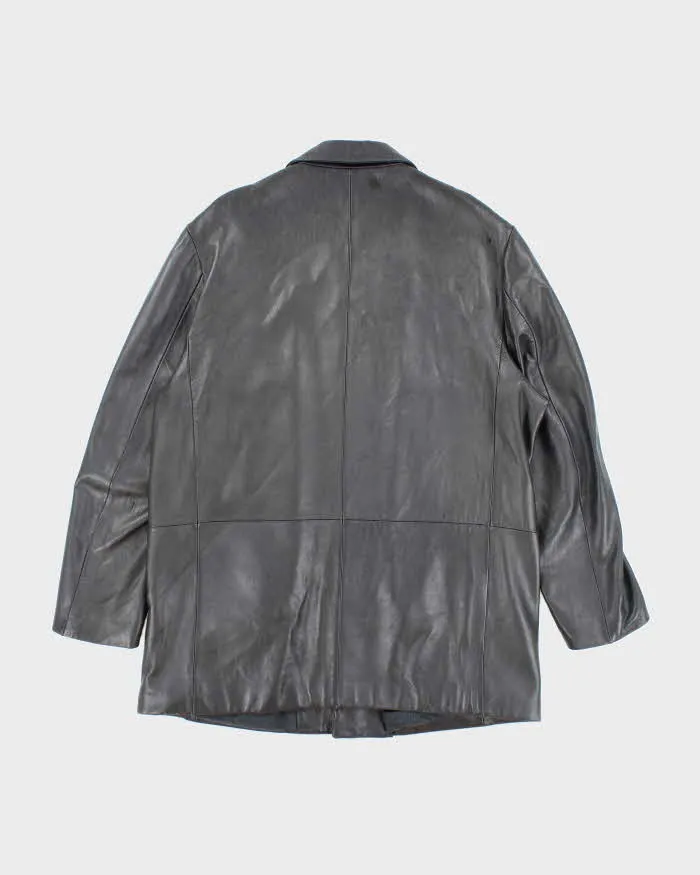 Vintage 90's Danier Heavyweight Snap Button Leather Jacket - L sold by Rokit product image thumbnail 2