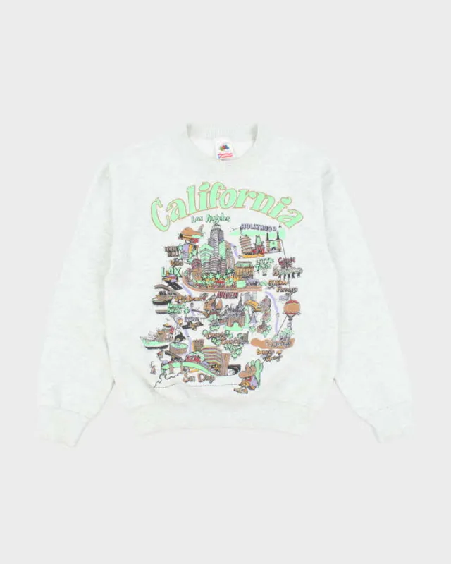 Vintage 90's Fruit of the Loom California Sweatshirt - S sold by Rokit