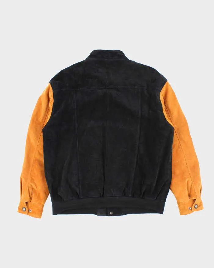 Vintage 90's Heavyweight Suede Embroidered Varsity Jacket - L sold by Rokit product image thumbnail 2