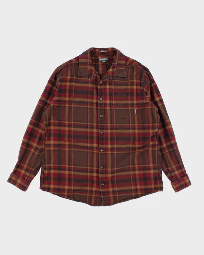 Vintage Eddie Bauer Relaxed Fit Flannel Shirt - XL sold by Rokit